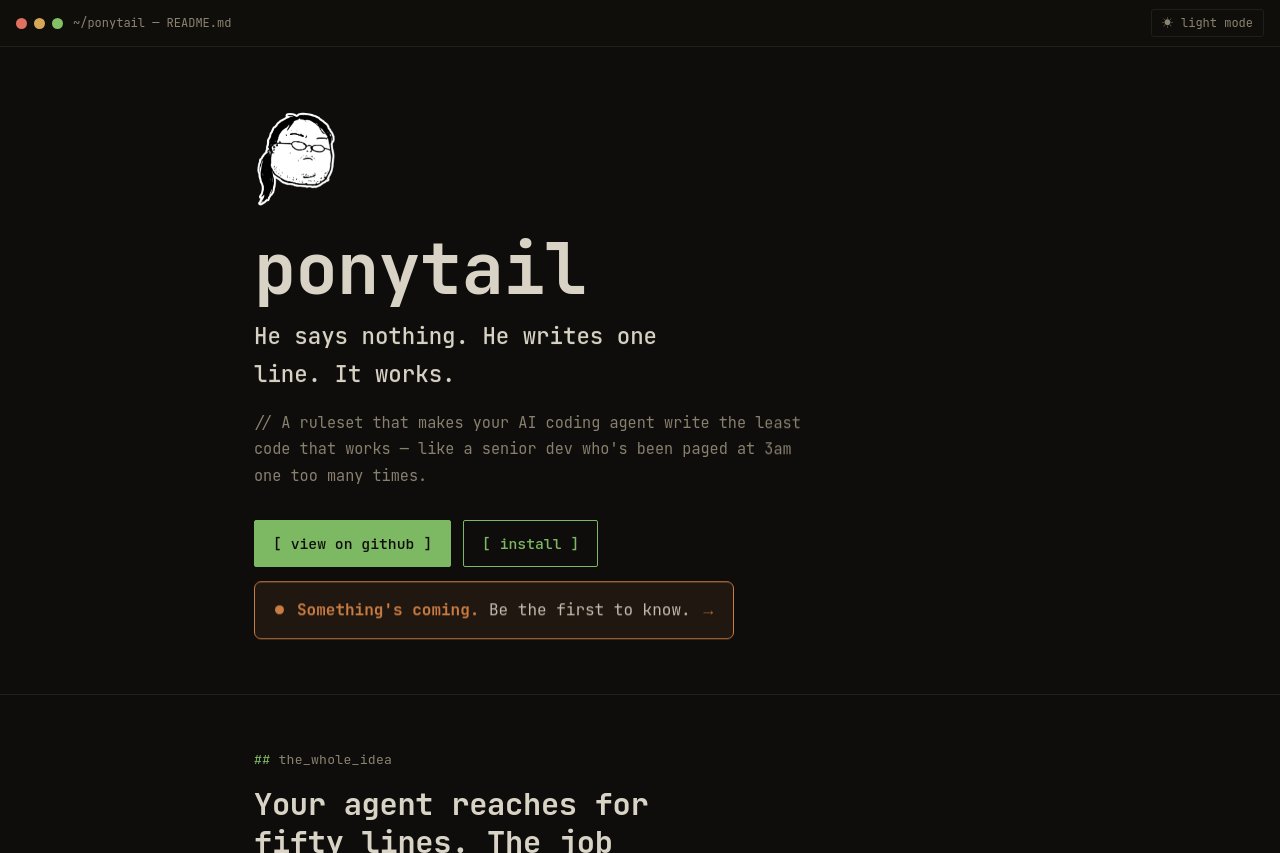 ponytail